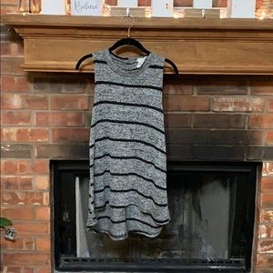 Gray and black sweater